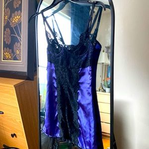Sexy Chemise slip dress Lace and Satin S lingerie exotic wear